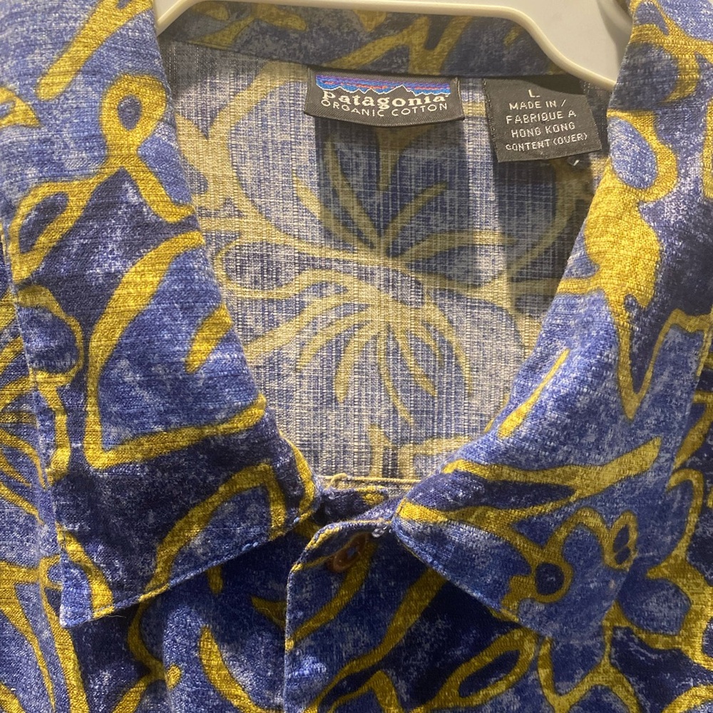 90s Vintage Patagonia Button Down Hawaiian Short Sleeve Shirt Size Large